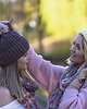 czapki damskie Marzitta ciepła wywijana czapka damska z naturalnym pomponem- La Vtta Per Te 5