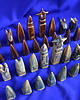 dodatki - różne Szachy ceramiczne seledynowe Kobaltowa Sroka 5