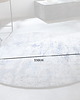 dywany Dywan okrągły Moder Art niebieski beż bawełniany 150cm 6