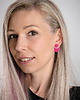 kolczyki z masy plastycznej Kolczyki Katie - różowe 1