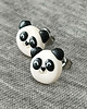kolczyki z masy plastycznej Kolczyki misie panda 2