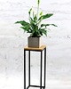 kwietniki Kwietnik Metalowy Drewno TAVOLO 60cm czarny loft 2