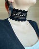 chokery Koronkowy czarny choker 2