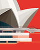 plakaty Lotus Temple - plakat giclee art 1