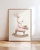 obrazy i plakaty do pokoju dziecięcego Plakat Na Ścianę Dla Dziewczynki Różowe króliczki nr. 4 1