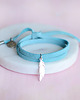 bransoletki skórzane Mini feather mint 1