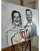 Ślub - inne Portret ślubny na zamówienie, malowany ze zdjęć kupującego - 70x100 cm 2