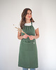 fartuchy kuchenne Lniany fartuszek classic EUCALYPTUS GREEN 4