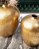 wazony Wazon waza Oriental metalowa młotkowany metal złota 33cm 2