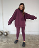 bluza bez kaptura damska Bluza Patchouli zamek mauve wine 7