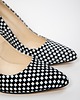 czółenka damskie SKÓRZANE SZPILKI ZAPATO 035 CZ. BIAŁE KWADRATY 4