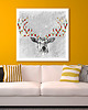 inne OBRAZ NA PŁÓTNIE - JELEŃ DEER- 80x80cm 2