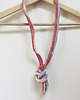 naszyjniki - inne Naszyjnik dzianinowy boho handmade bawełna 1