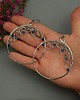 kolczyki wire wrapping Kolczyki duże koła lapis lazuli wire wrapping kółka 2