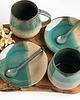 kubki Zestaw dla dwojga Kubek ceramiczny Duża filiżanka - Rajska plaża 1