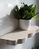 półki Półka ścienna z niewidocznym mocowaniem- bielona 58 cm 5