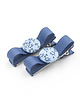 ozdoby do włosów dla dzieci Spinki do włosów Bobbles Bow Blue Little Flowers 1