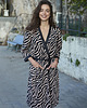 piżamy damskie Szlafrok zebra bathrobe 2