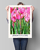 plakaty Plakat botaniczny "Ogród z kwiatami" 1