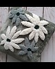 poduszki plecione Poduszka kwiaty punch needle boho natural 1