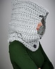 szale damskie Monohood 04 - JASNO SZARY 8