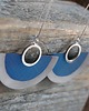 kolczyki wire wrapping Tytanowe niebieskie 1