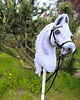 zabawki - inne Hobby horse A3 siwy biały koń na kiju 2