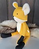 misie i maskotki LIS lisek 44cm lalka kolekcjonerska z personalizacją haft 6