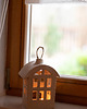 dekoracje świetlne Lampion - Dom Hobbita Biały-  20 cm 2