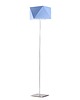 lampy do pokoju dziecka Geometryczna lampa stojąca do salonu z miętowym kloszem ANKARA KIDS 3