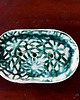 mydelniczki Mydelniczka, akcesoria do łazienki, ceramiczna, wzory, zielona 1