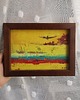 obrazy Obraz ręcznie malowany na płótnie 21x15 cm - abstrakcyjny pejzaż 1