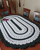 obrusy i serwetki Bieżnik owalny ze sznurka bawełnianego 90cmx145cm 2