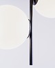 lampy stołowe Lampa wisząca BOBLER vertical 3 szklane klosze kulki mleczne 3