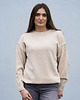swetry damskie Sweter Cashmere Hug Ciepły Beż 2
