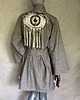 ubrania różne Designerskie kimono bawełna z lnem oko z frędzlami. 6