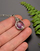 wisiory Mały wisiorek ametyst wire wrapping 3