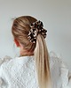 gumki do włosów Gumka jedwabna, scrunchie, frotka beżowa panterka MAXI 3
