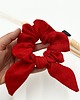 gumki do włosów Scrunchie/frotka bow Len czerwień 1