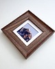 ramki na zdjęcia Kwadratowa ramka 10x10 cm z naturalnego drewna orzechowego 1