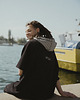 bluzy męskie Surf poncho plażowe AZTEC black, ręcznik kąpielowy 1