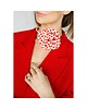 chokery Bawełniany choker w groszki 1