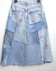 spódnice midi Patchworkowa spódnica jeans, midi, r.38 6