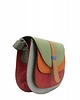 torby na ramię Torebka damska na ramię skórzana pojemna kolorowa ze skrawków eko OLIVKA 1