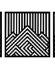 Ozdoby na ścianę 3D DEKORACYJNE PANELE GEOMETRYCZNE, NOWOCZESNA DEKORACJA ŚCIENNA, CZARNY 2