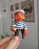 figurki i rzeźby Krab marynarz z mewą 1