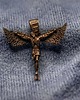 biżuteria męska "Icarus-Christus" - mały wisiorek na krawatce z brązu 6