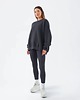 bluza bez kaptura damska Bluza crew neck light antracite cheer long 1