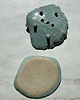 mydelniczki Ceramiczna Mydelniczka Handmade Muszelka Muszla z Odpływem Błękitna 3