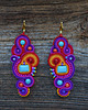 kolczyki soutache Letnie i kolorowe kolczyki sutasz 3